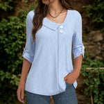 Casual Stripete Bluse
