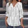【Langermet】Vintage Fargerik Bluse