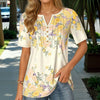 Elegant Blomstertrykk Bluse