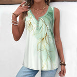 Blad Trykk Gradient Tank Topp