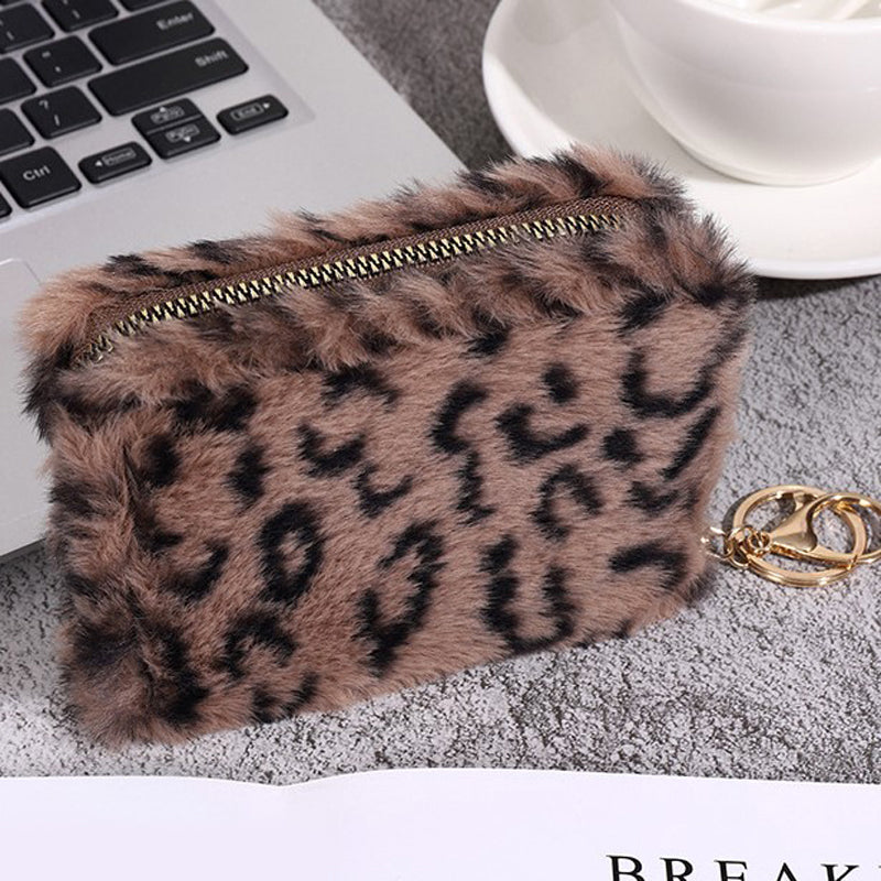 Vintage Leopardtrykk Myntpung