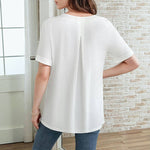 Uformell Ensfarget Bluse