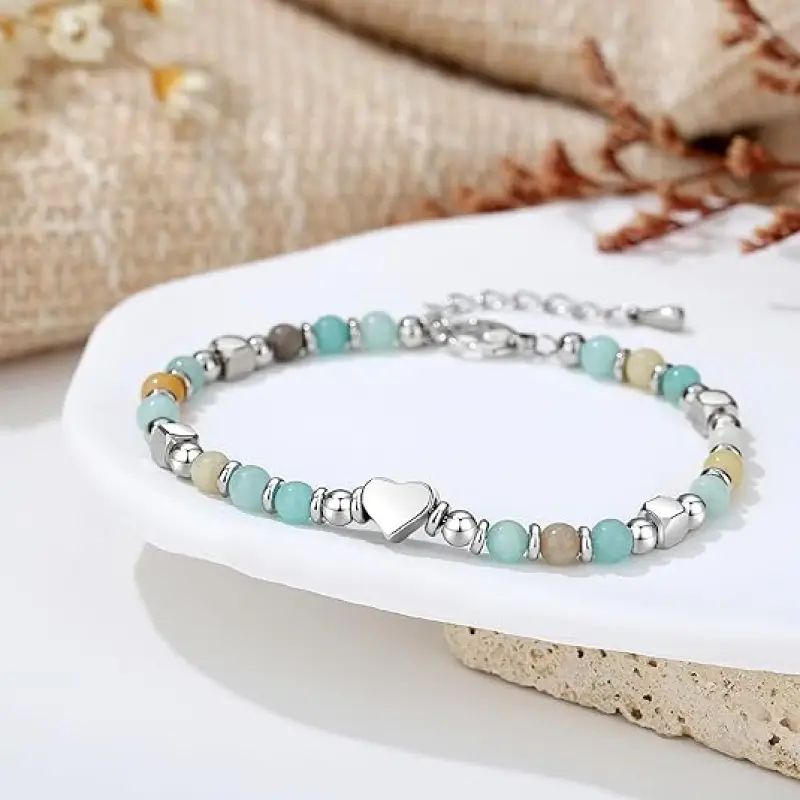 Bohemsk Hjerteformet Perle Armbånd