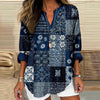 【Lange Ermer】Vintage Fargerik Bluse