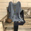 Vintage Bluse Med Løvetanntrykk