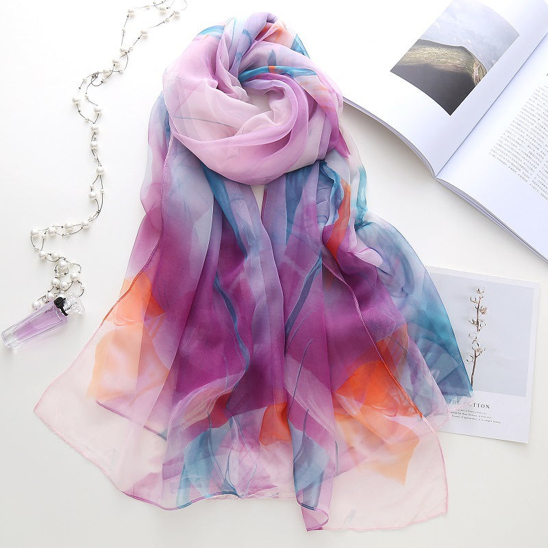 Fargerikt Gradient Skjerf