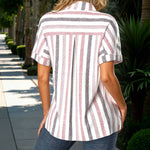 Uformelt Stripete Bluse