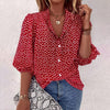 Elegant Blomstret Bluse