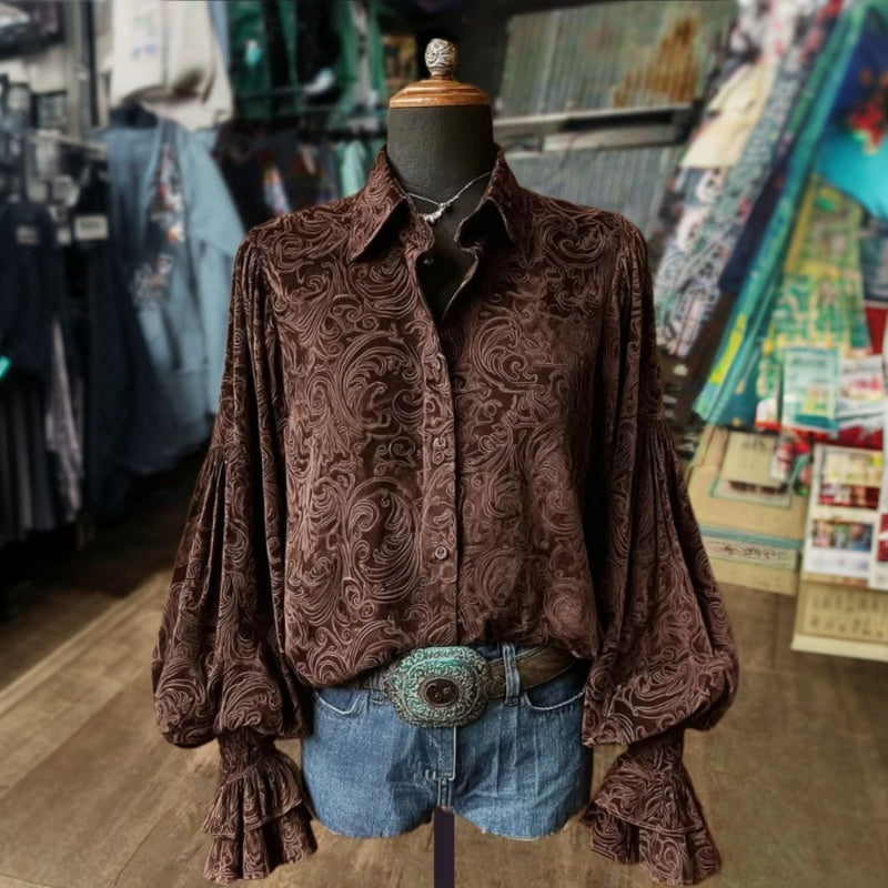 Vintage Uformell Bluse