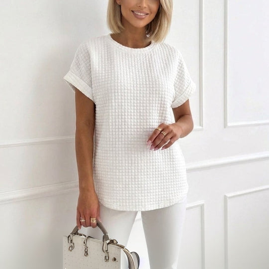 Buntes T-Shirt Mit Abstraktem Druck