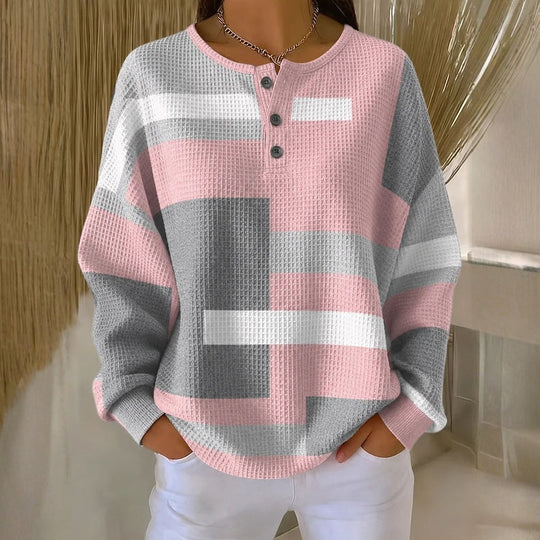 Buntes T-Shirt Mit Abstraktem Druck