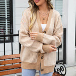 Uformelt Stripet Cardigan