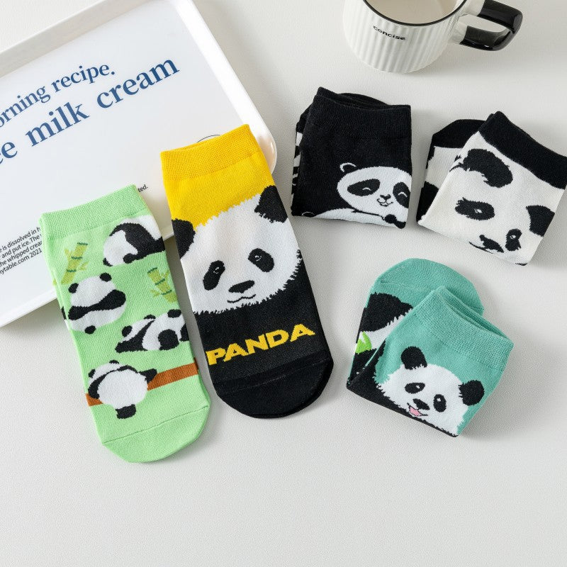 Uformelle Sokker Med Pandamønster