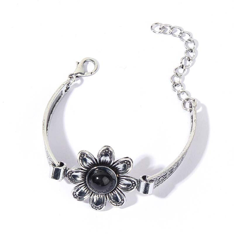 Vintage Bohemisk Blomster Armbånd