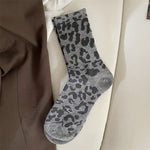 Vintage Sokker Med Leopardmønster