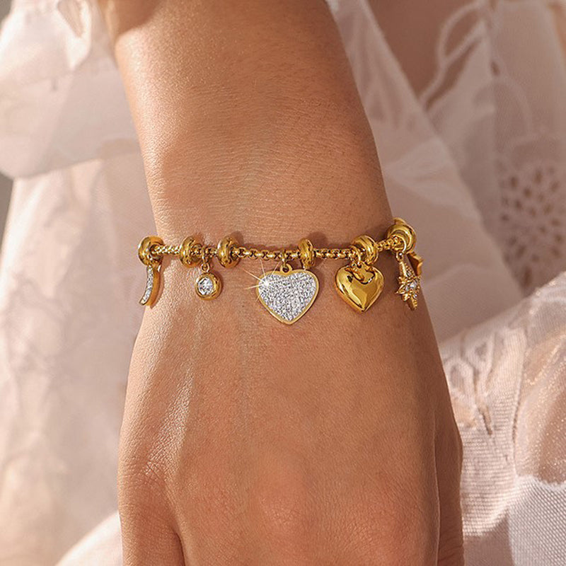 Bohemsk Hjerte Armbånd