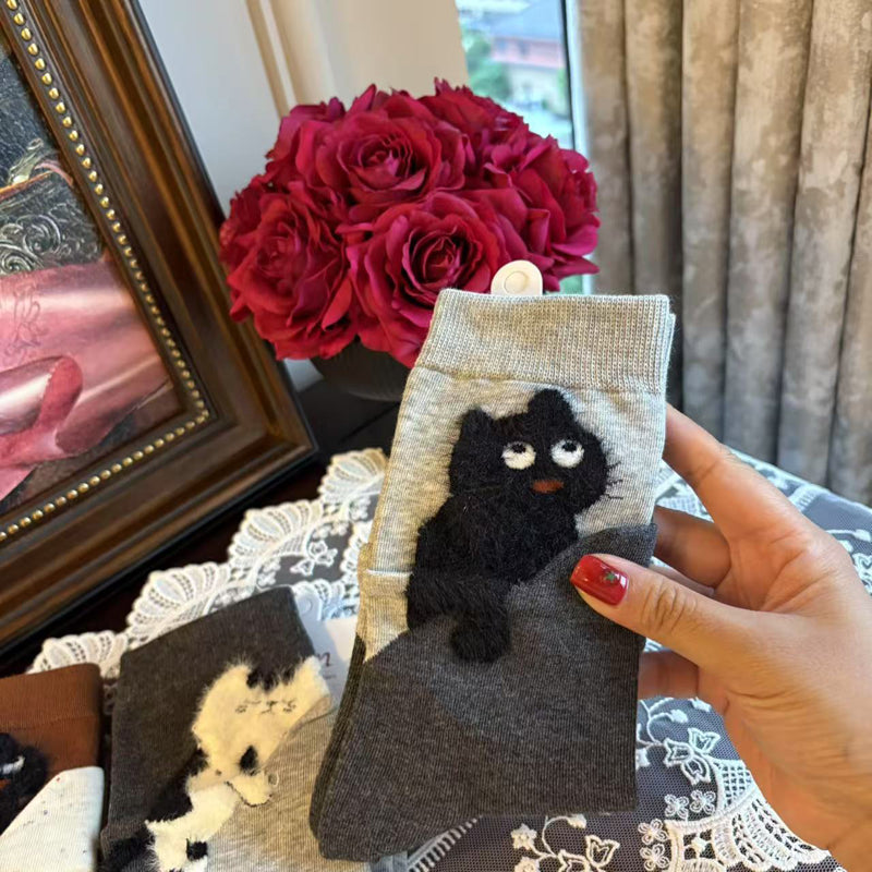 Sokker Med Tegneserie Katt
