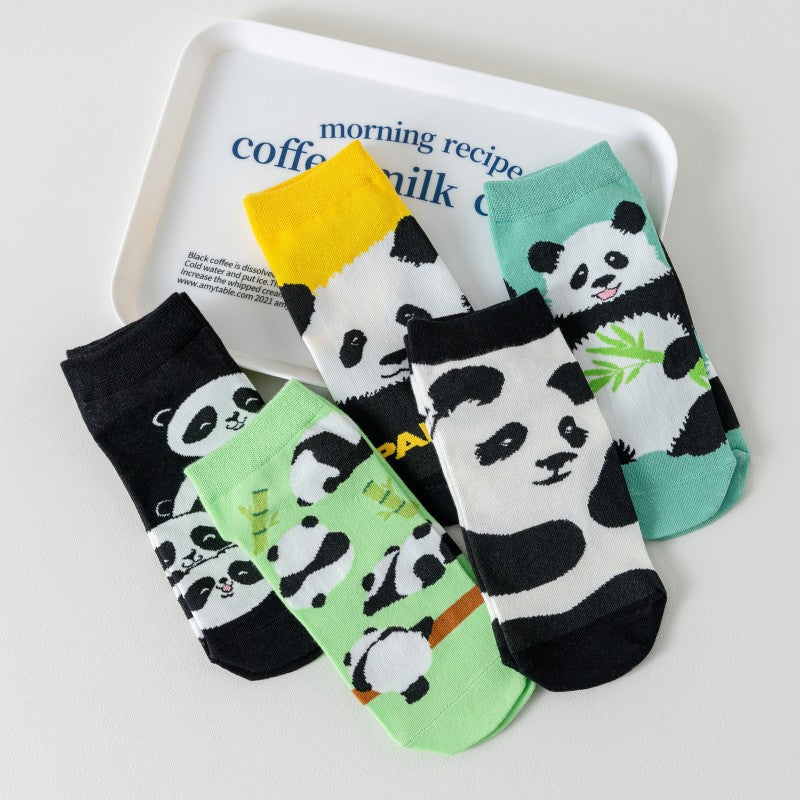 Uformelle Sokker Med Pandamønster