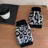 Varme Hansker Med Leopardmønster