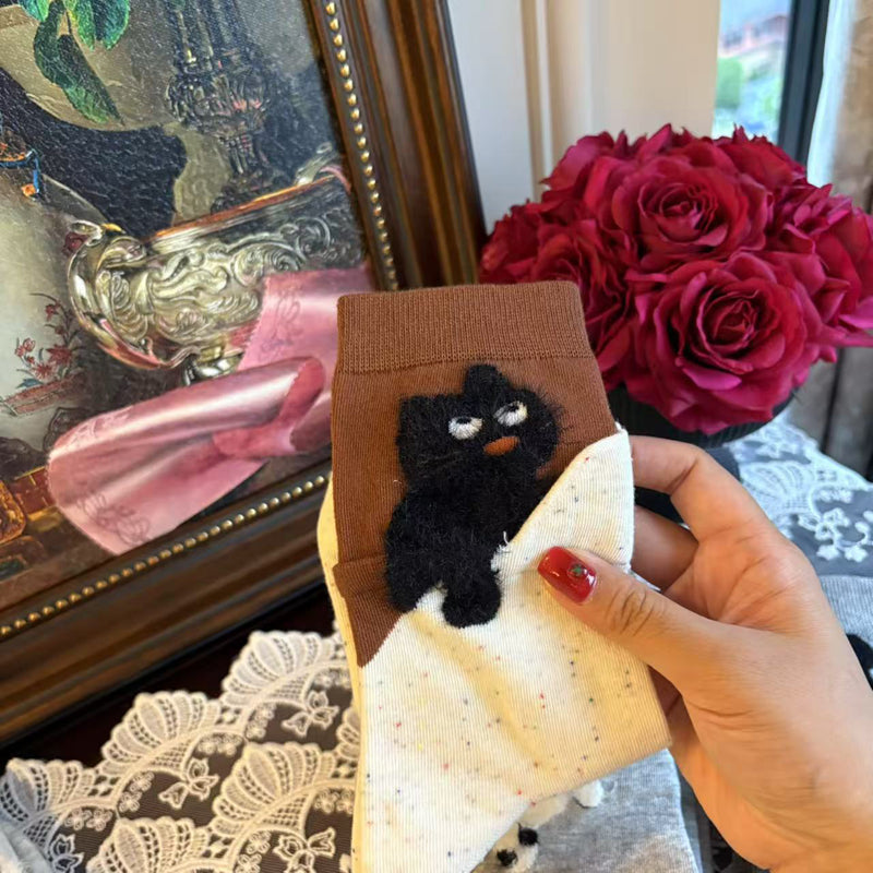 Sokker Med Tegneserie Katt