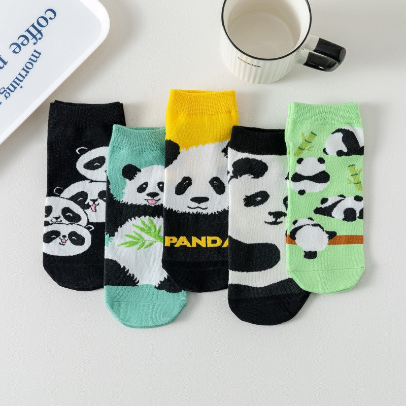 Uformelle Sokker Med Pandamønster