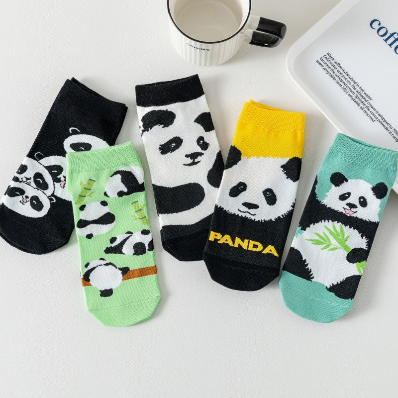 Uformelle Sokker Med Pandamønster