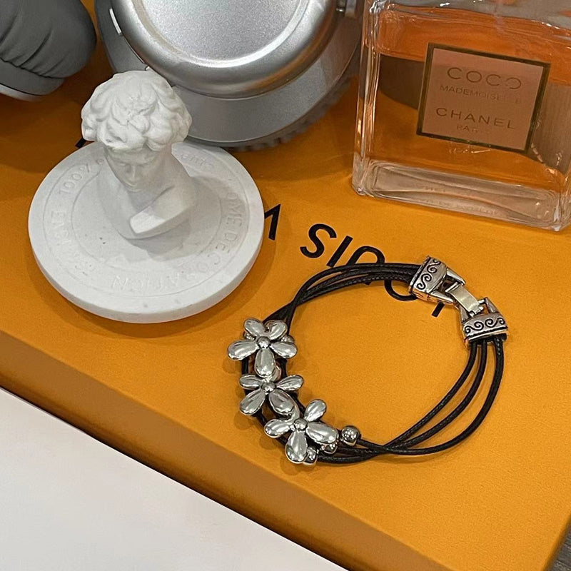 Vintage Bohemisk Blomster Armbånd