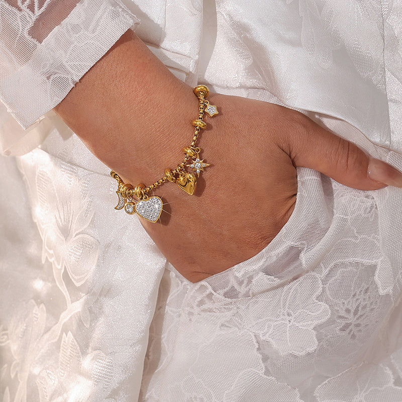Bohemsk Hjerte Armbånd