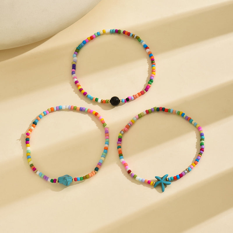 Bohemsk Fargerikt Armbånd Med Perler