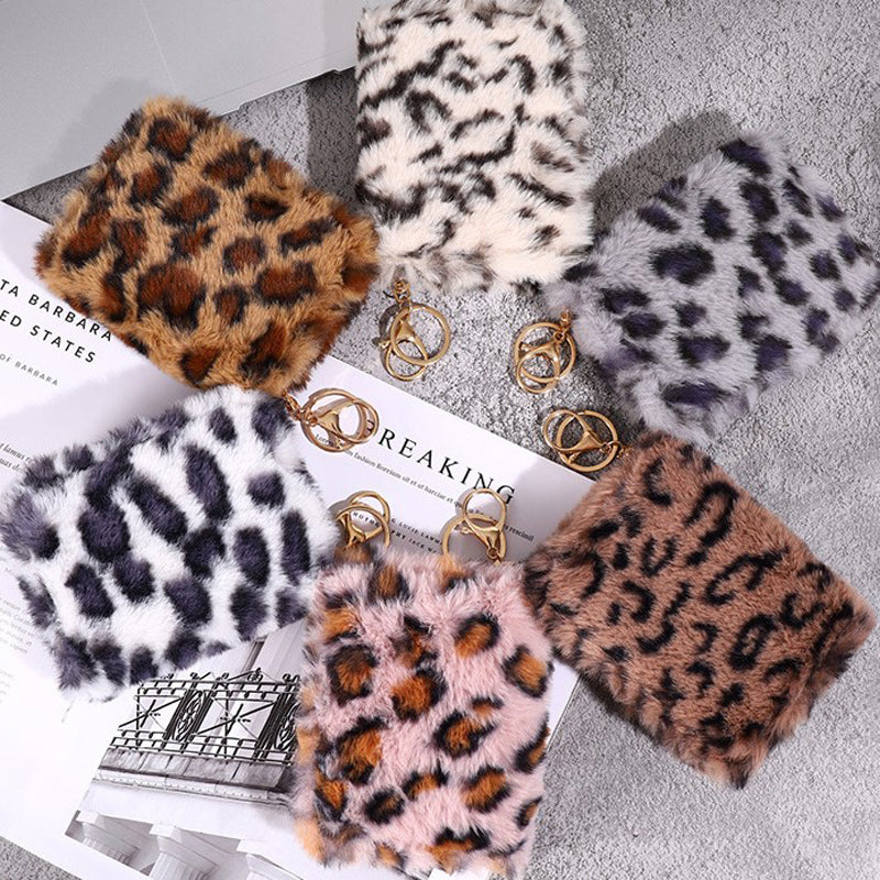 Vintage Leopardtrykk Myntpung