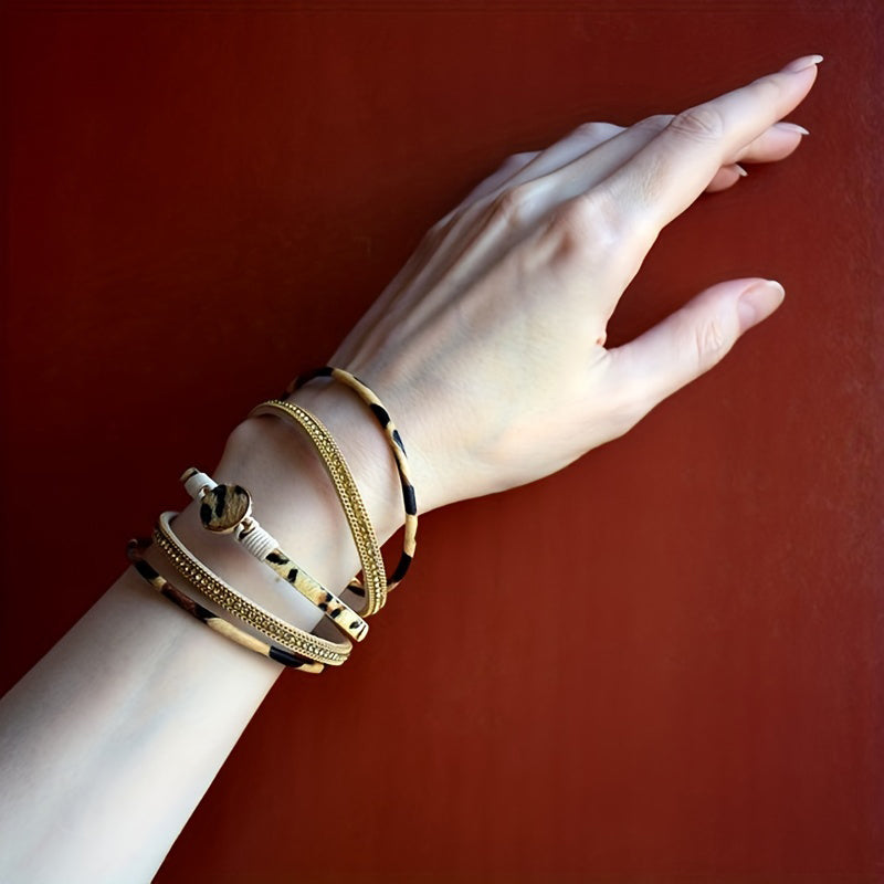 Vintage Leopard Armbånd