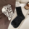 Vintage Sokker Med Leopardmønster