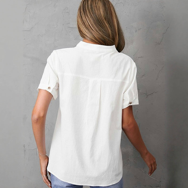 Uformell Ensfarget Bluse