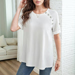 Uformell Ensfarget Bluse