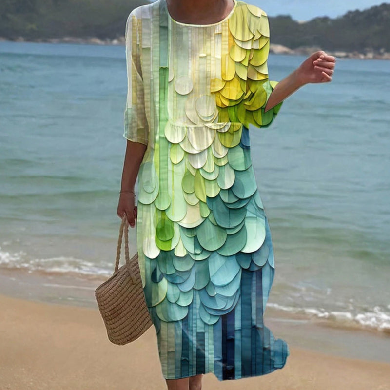 Vintage Gradient Kjole