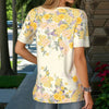 Elegant Blomstertrykk Bluse