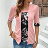 Elegant Bluse Med Blomster Mønster