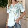 Uformell Bluse Med Blomstertrykk