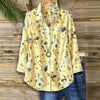 Uformell Bluse Med Blomstertrykk