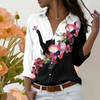 Elegant Blomstertrykkbluse