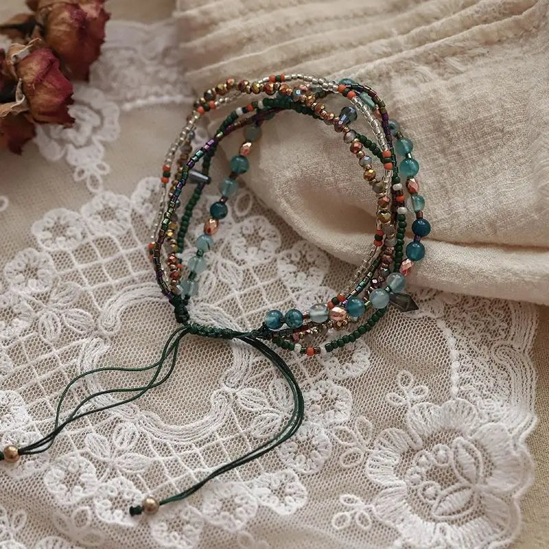 Vintage Boho Beaded Armbånd