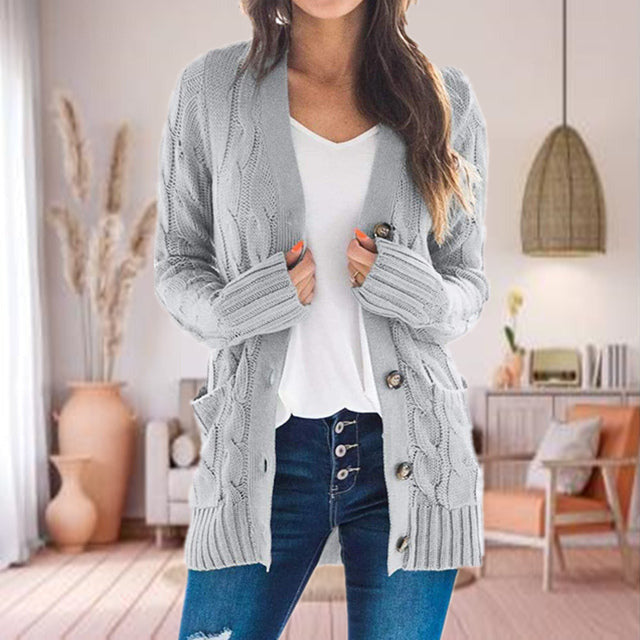 Uformell Strikket Cardigan