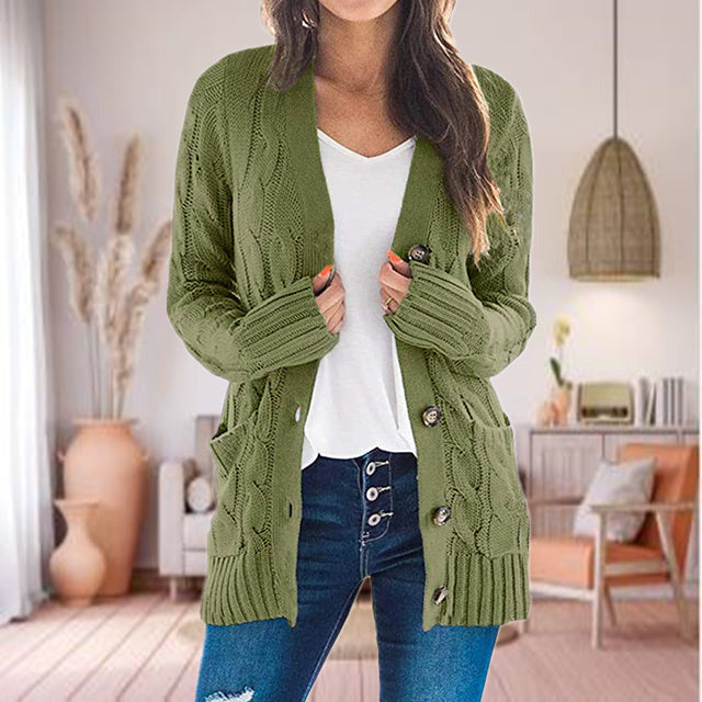 Uformell Strikket Cardigan