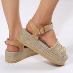 Uformelle Flatform Sandaler