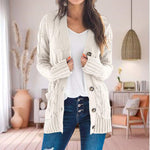 Uformell Strikket Cardigan