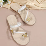 Lett Sommerlig Sandal Med Sommerfuglprint