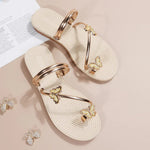 Lett Sommerlig Sandal Med Sommerfuglprint