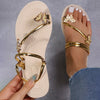 Lett Sommerlig Sandal Med Sommerfuglprint