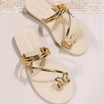 Lett Sommerlig Sandal Med Sommerfuglprint