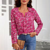 Elegant Blomstret Bluse